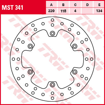 Disc frana spate TRW MST341 - Suzuki DR 125 (09-13) - DR 250 (95-00) - DR-Z 400 (00-04) - RM 125 (88-95) - RM 250 (89-98) foto