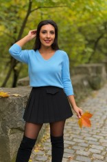 Bluza dama albastra in anchior