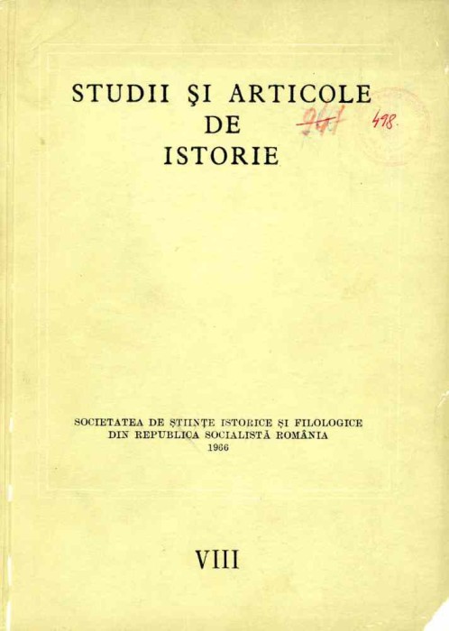 Comunicari si articole de istorie