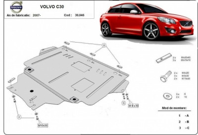 Scut motor metalic Volvo C30 2006-2012 foto