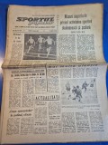 ziarul sportul popular 15 ianuarie 1966 - fotbal dinamo pitesti