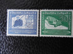 timbre deutsches reich - NASTEREA LUI VON ZEPPELIN-SERIE COMPLETA-NESTAMPILATE foto