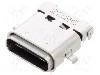 Conector USB C, versiune USB 3.1, in unghi 90&deg;, LUMBERG - 2434 01