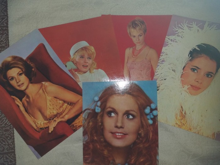 SET 5 CARTI POSTALE ACTRITE 1976-1978