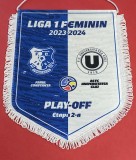 Fanion meci Feminin-fotbal FARUL CONSTANTA - U CLUJ (sezonul 2023-2024)