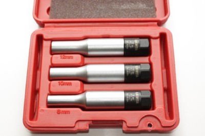 Torsionsn&amp;uuml;sse, Gl&amp;uuml;hkerzennuss Satz, 3/8 Zoll, SW8, SW10, SW12 foto