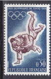 DB1 Olimpiada Tokyo 1964 Judo Franta 1 v. MNH, Nestampilat