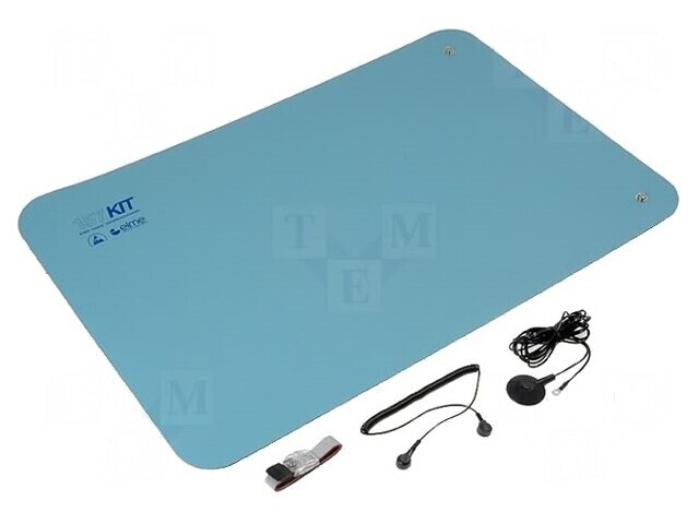 Kit de Protecție Antistatică pentru Masă ESD 0.9m x 0.6m Albastru