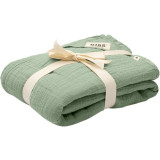 BIBS Muslin Swaddle păturică de &icirc;nfășat Sage 1 buc