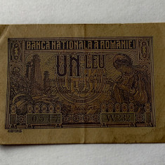 Romania - 1 Leu 1915 - Vice Guvernator