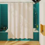 Cumpara ieftin Perdea duș Easy, Poliester, 180 x 200 cm, Alb &ndash; Sensea