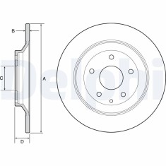 DELPHI BG4567C Disc frana