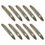 Cumpara ieftin Set 10 x Manere din plastic, WJS-312, lungime 27 mm, distanta gauri 96 mm, crom - crem