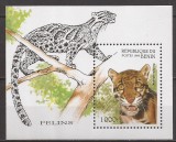 BENIN 1995 FAUNA FELINE ( colita dantelata ) MNH, Nestampilat