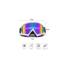 Ochelari SKI DownHill MotoCross Enduro ABS Reglabili Geam Multicolor