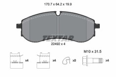 TEXTAR 2249201 Q+ set placute frana,frana disc