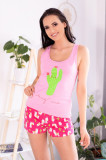 LIV207-5 Pijama din bumbac cu imprimeu funny, L/XL, S/M, LIVIA CORSETTI