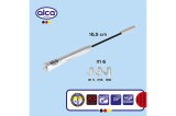 ANTENA AUTO EXTERIOR CROMATA 16.5CM CU 3 ADAPTOARE (4-5-6MM) 10837