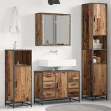 vidaXL Set de mobilier pentru baie 3 pcs Lemn Vechi Lemn compozit 3402560