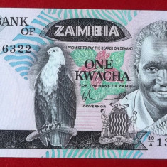 Zambia 1 kwacha 1980 (1988) sign 5 UNC necirculata **