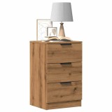 vidaXL Noptiere, 2 buc., stejar artizanal, 40x36x65 cm, lemn prelucrat