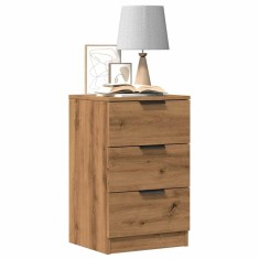 vidaXL Noptiere, 2 buc., stejar artizanal, 40x36x65 cm, lemn prelucrat