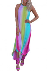 G723-99 Rochie maxi cu model multicolor foto