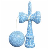 Cumpara ieftin Kendama X Originala, Profesionala, DEPOX&reg;, Cracked, Lemn, 18 cm, Albastru/Alb