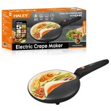 Tigaie Electrica pentru Clatite HALEY, 650 W, Gatire fara Ulei, suprafata mare, maner termorezistent