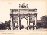 Litografie L&#039;Arc de Triomphe du Carrousel et les Tuileries
