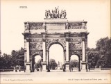 Litografie L&#039;Arc de Triomphe du Carrousel et les Tuileries