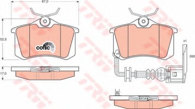 Set placute frana,frana disc SEAT IBIZA IV (6L1) (2002 - 2009) TRW GDB1475 foto
