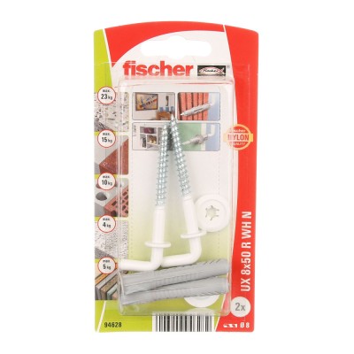 Diblu fischer nylon cu carlig UX 8x50 R WH N K, set 2 buc foto