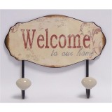 Cuier din metal cu &quot;Welcome&quot; KH-17, Ornamentale