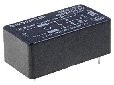 Filtru Anti-Interferențe 250VAC 100nF 2.2nF 1mH THT foto