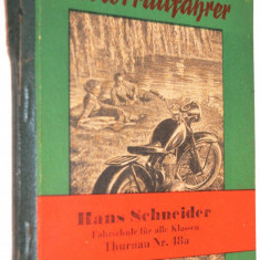 Carte veche pentru motociclisti in limba germana - 1953