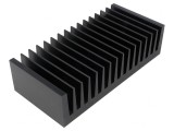 Radiator extrudat cu aripioare negru 75x160x40 mm