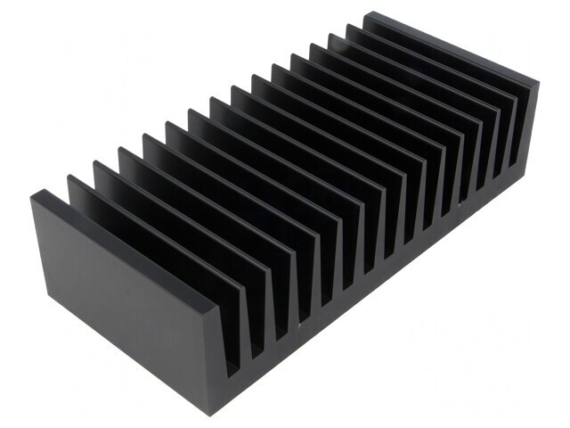 Radiator extrudat cu aripioare negru 75x160x40 mm