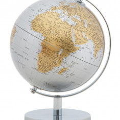 Decoratiune luminoasa Globe Silver, Mauro Ferretti, Ø20x28 cm, argintiu