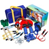 Cursa cu obstacole, pentru copii, portabil, set 17 piese si accesorii montane, Motion Sport Activities, Jumi