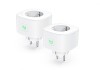 Priza inteligenta Meross 16 A, WiFi, functioneaza cu Alexa, Google Home, set de 2 - RESIGILAT