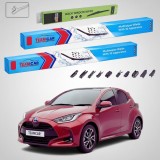 Cumpara ieftin Ștergătoare Toyota Yaris P21 Hatchback 2020-prezent | Set Față și Spate Flat Premium &ndash; TeamCar&reg;