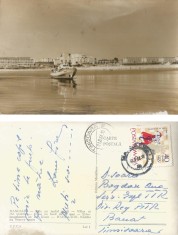 *Romania, Mangalia, Vile pe malul marii, carte postala ilustrata, circulata intern, 1966