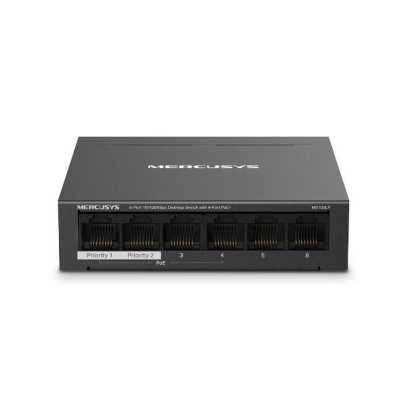 Mercusys Desktop Switch MS106LP 6 porturi 10/100Mbps, Standarde si protocoale foto