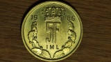 Luxemburg - bijuterie de moneda - 5 franci francs 1986 - muchie groasa, superba!