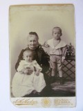 Fotografie mare pe carton 165 x 106 mm cabinet foto Odesa circa 1900