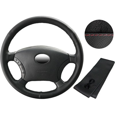 HUSA VOLAN CU SNUR PIELE NATURALA ONE LINE NEGRU 37-39 CM 45683 foto