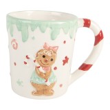 Cumpara ieftin Cana Turta Dulce ceramica multicolora 13x10x10 cm / 400 ml
