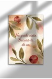 Poster Canvas Motivational Neramat - Print Digital - Nu grabi Viata | A4 (21 x 29.7 cm)