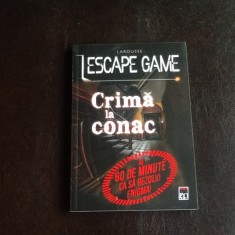 Crima la conac ESCAPE GAME